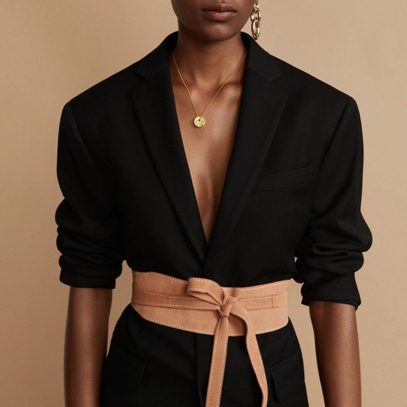 Mango Accessories - Mango - leather obi belt